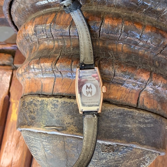 Michele Coquette * Beautiful Rose Tone Valerie Aldrich Watch w/Diamonds - Picture 4 of 16